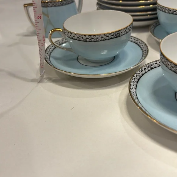 Noritake Beaumont Cons Hand painted Coffee set - Picture 8 of 9